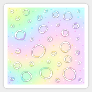 Pretty Pastel Rainbow Design Sticker